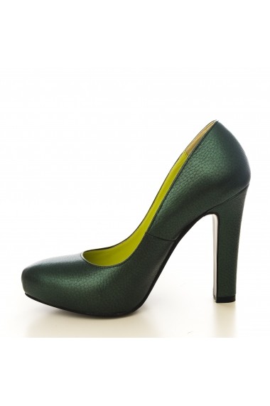 Pantofi cu toc CONDUR by alexandru 1240-bottalato verde