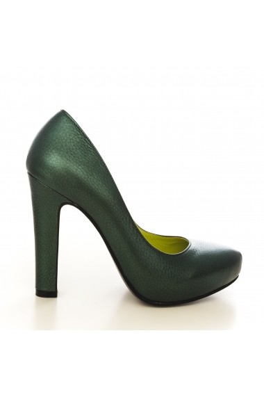 Pantofi cu toc CONDUR by alexandru 1240-bottalato verde