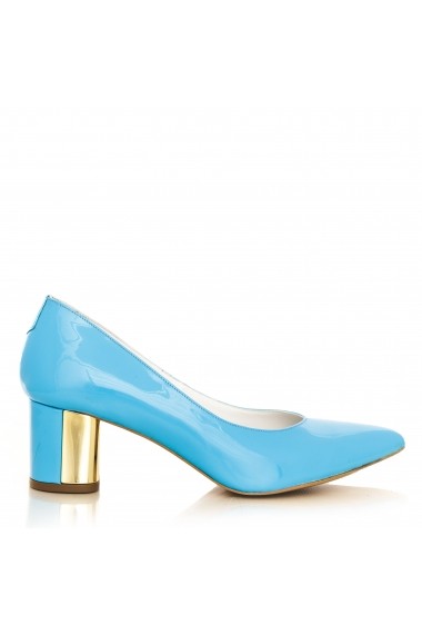 Pantofi cu toc CONDUR by alexandru 1416-lac-bleu bleu