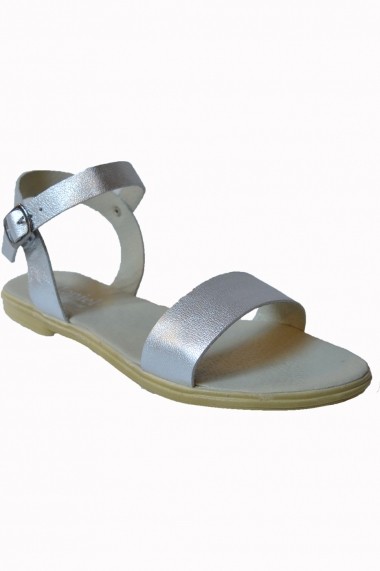 Sandale dama din piele naturala 25623/argintiu/sinem argintiu