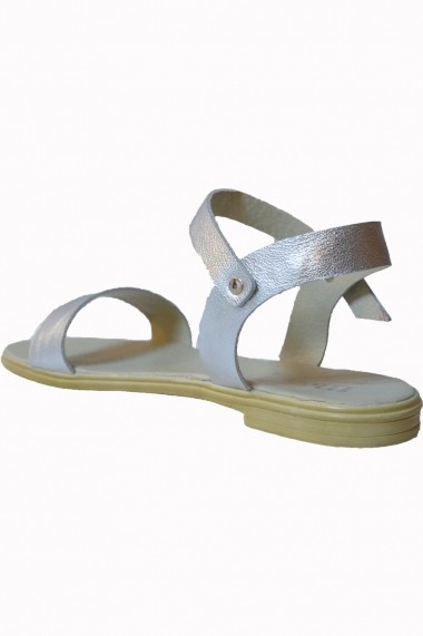 Sandale dama din piele naturala 25623/argintiu/sinem argintiu