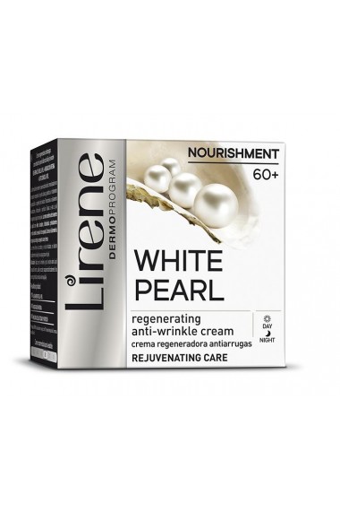 Crema antirid regeneratoare LIRENE, cu perle albe pentru zi si noapte, 50ml