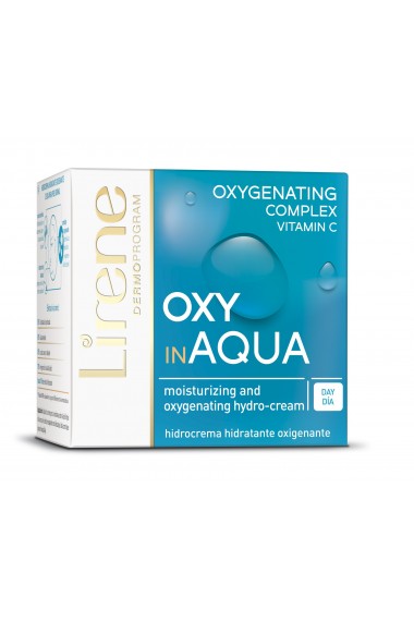 Crema de zi hidratanta si oxigenanta LIRENE OXY IN AQUA, pentru piele normala, 50ml