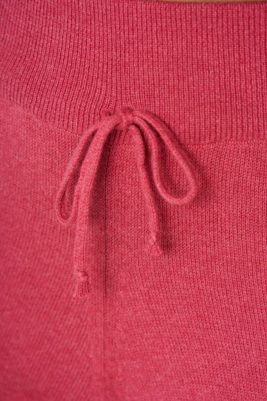 Pantaloni Amavi din lana jogging fit Roz