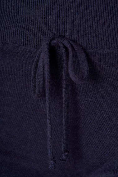 Pantaloni Amavi din lana jogging fit Albastru