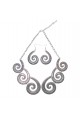 Set cercei si colier elegant Silver Infinity APT for YOU