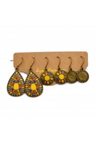Set 3 perechi de cercei cu aspect Antique APT for YOU