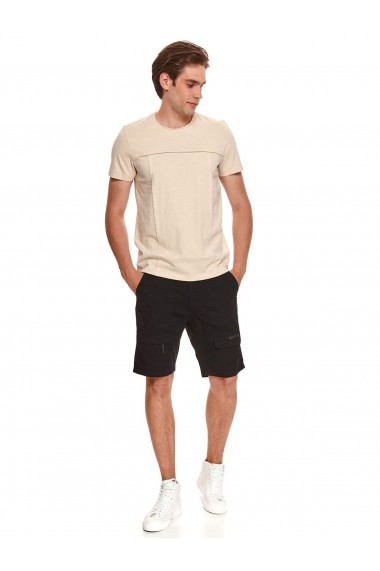 Tricou barbati TOP SECRET Bej