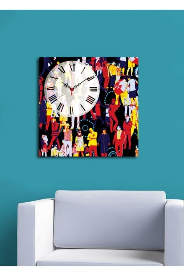 Ceas decorativ de perete Clock Art 228CLA1664 Multicolor