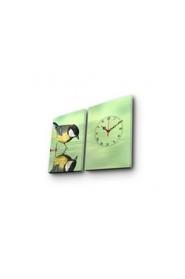 Ceas decorativ de perete(2 piese) Clockity ASR-248CTY1659 Multicolor