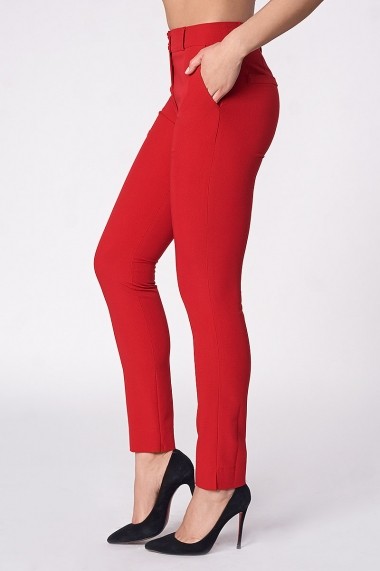 Pantaloni skinny Bessa ATL-3227-Red rosu