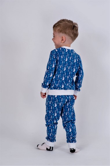 Pijama baieti Brumy-Kids, Albastru