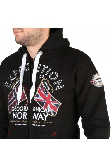 Pulover Geographical Norway Flepto100_man_black