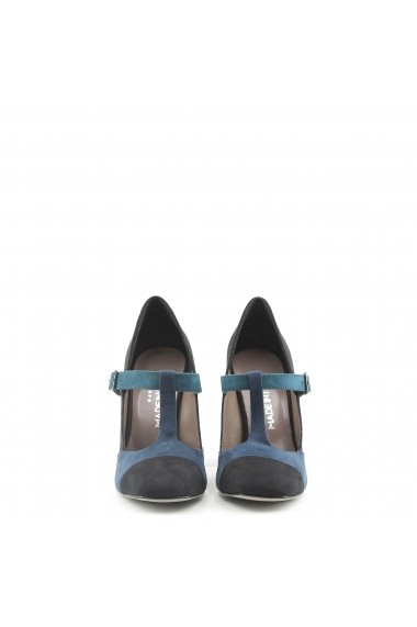Pantofi cu toc Made in Italia GIORGIA NERO-BLU bleumarin