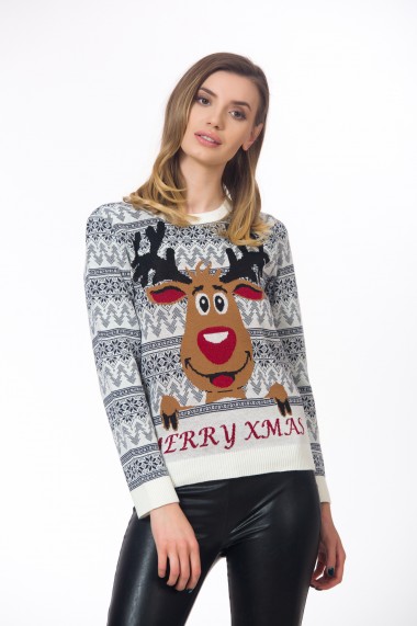 Pulover dama model Christmas, BE YOU