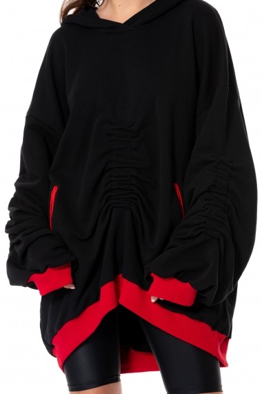 Hanorac Carolina D Boyfriend oversized hoodie WOW! Negru