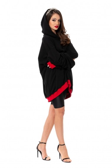 Hanorac Carolina D Boyfriend oversized hoodie WOW! Negru