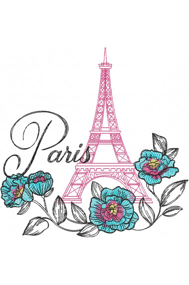 Tricou Brodat - From Paris With Love