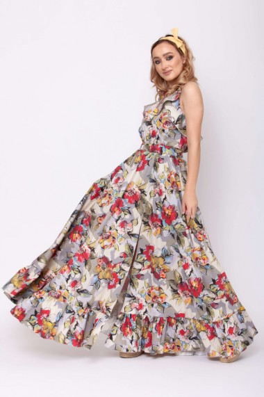Rochie lunga ClothEGO, Print floral