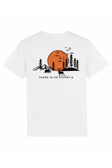 Tricou Unisex - There is no planet B Alb