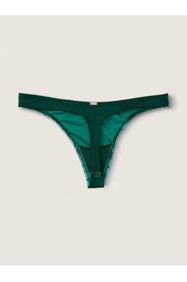 Chilot tanga Victoria`s Secret, Velvet Thong, Verde