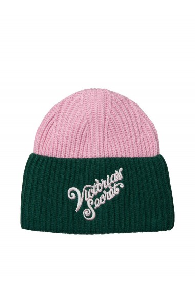 Caciula Pink Flora Colorblock Beanie, Victoria`s Secret