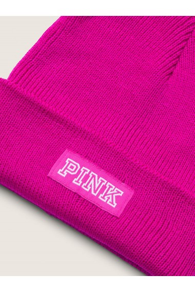 Caciula Neon Fuchsia Pink Rib Beanie, Victoria`s Secret, Roz