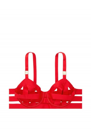 Sutien din bretele dama, Victoria`s Secret, Ouvert Strappy Demi Bra