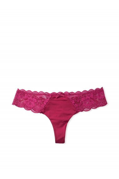 Chiloti tanga Victoria`s Secret, Lace-up Thong Panty