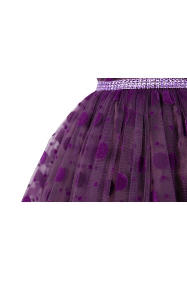 Rochita mov catifelata Purple Drops
