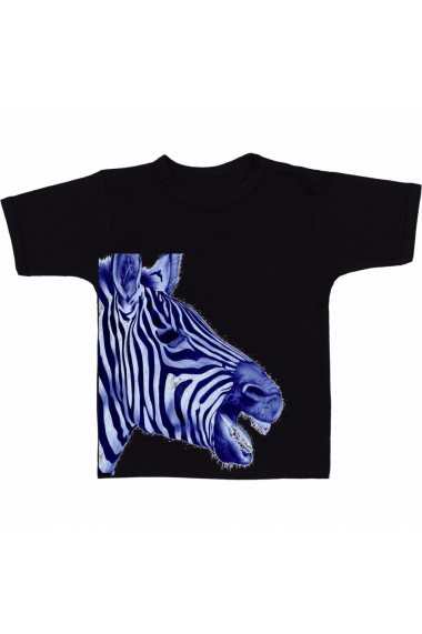 Tricou Cap de zebra negru