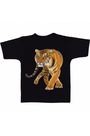 Tricou Tigru - pisica mare negru