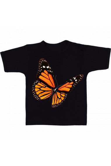 Tricou Monarch butterfly negru