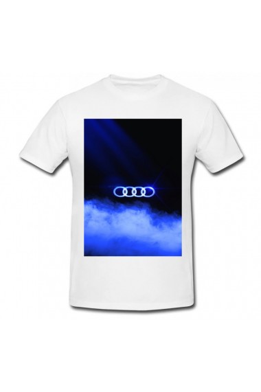Tricou Audi Blue alb
