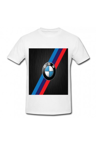 Tricou BMW color alb