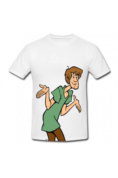 Tricou Characters Shaggy alb