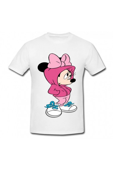 Tricou Minnie And Daisy Coloring alb