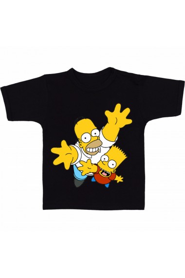 Tricou Homer and Lisa negru