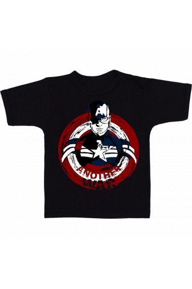 Tricou Captain America - Logo negru