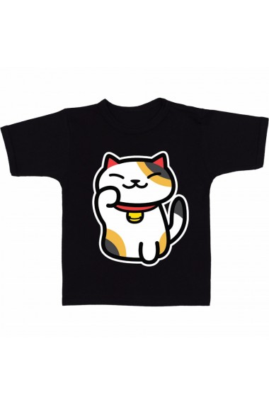 Tricou Hello Kitty Neko Atsume negru