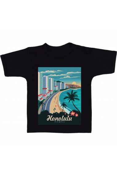 Tricou Honolulu negru