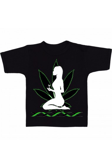Tricou Marijuana leaf negru