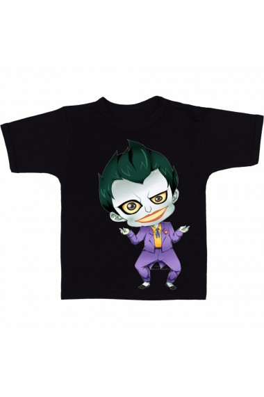 Tricou Joker chibi negru