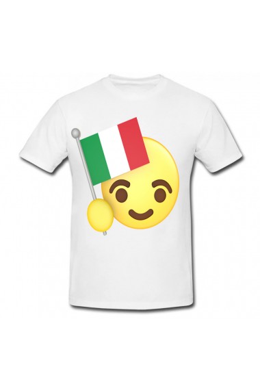 Tricou Emoji Italia alb