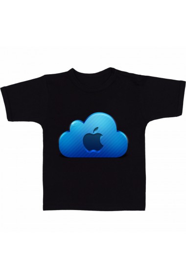 Tricou Apple icloud icon negru
