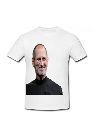Tricou Steve Jobs alb