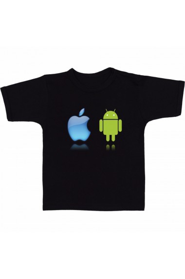 Tricou Iphone & Android negru