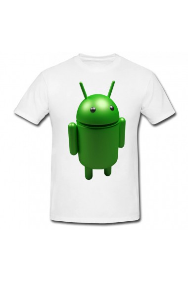 Tricou Cartoon Network Android alb