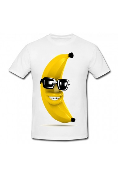 Tricou Banana cool 2 alb