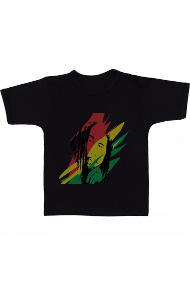 Tricou Bob Marley vector negru
